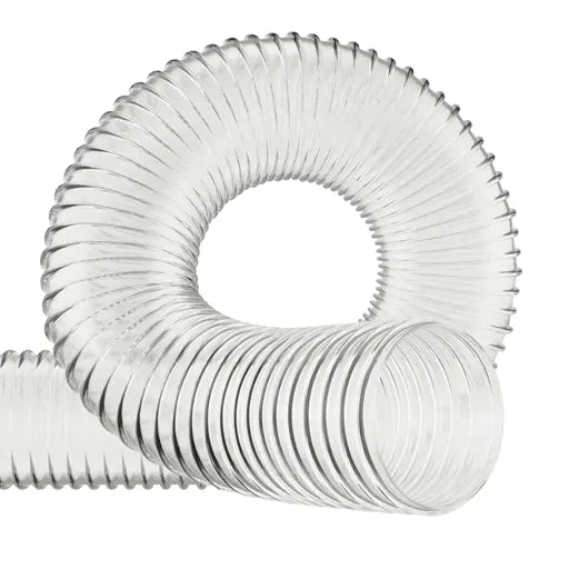 Clear Corrugated PVC Reinforced Flexible Ducting PVC Hoses Hoses UK