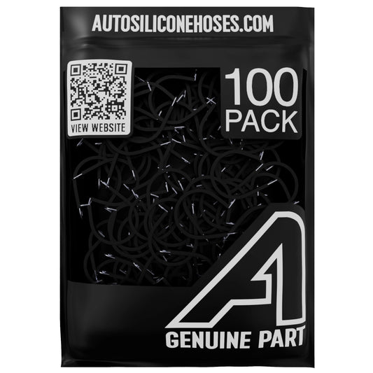 Rubber Lined P Clips - 100 Pack Auto Silicone Hoses