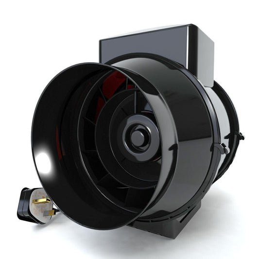 Inline Ducting Fume Extraction Fan Auto Silicone Hoses