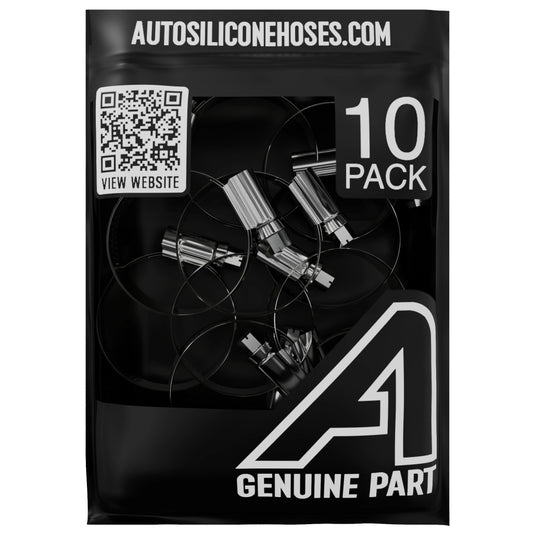 Worm Drive Hose Clip - 10 Pack Motor Vehicle Engine Parts Auto Silicone Hoses